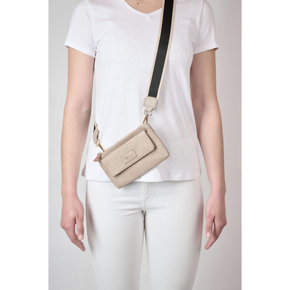 Cartera Mini Ester Beige Calu-5