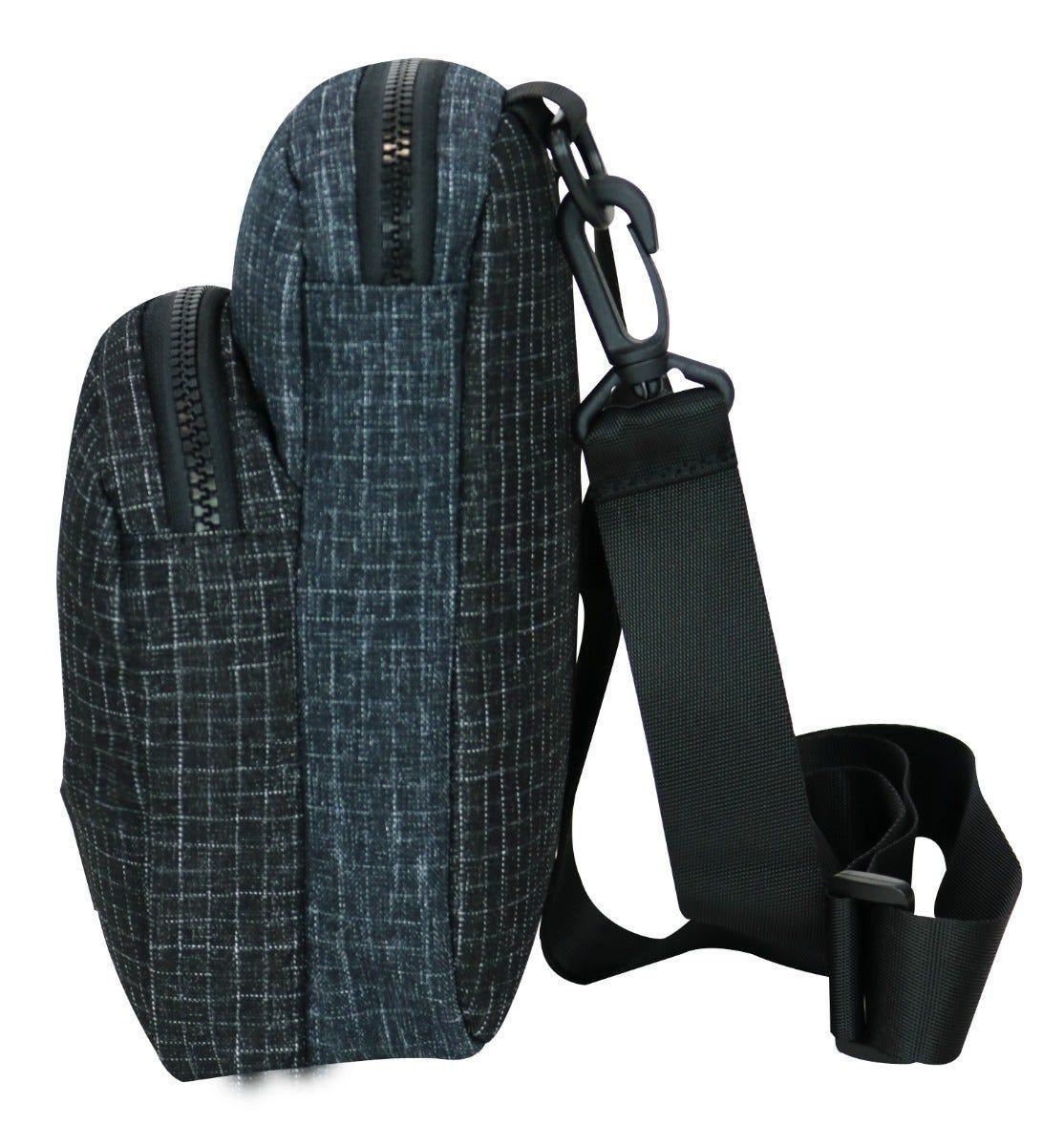 Porta Documentos Vip Ripstop Negro Gris Head-4
