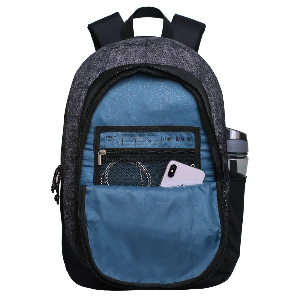 Mochila Ram Reverse Tweed Negro Head-1