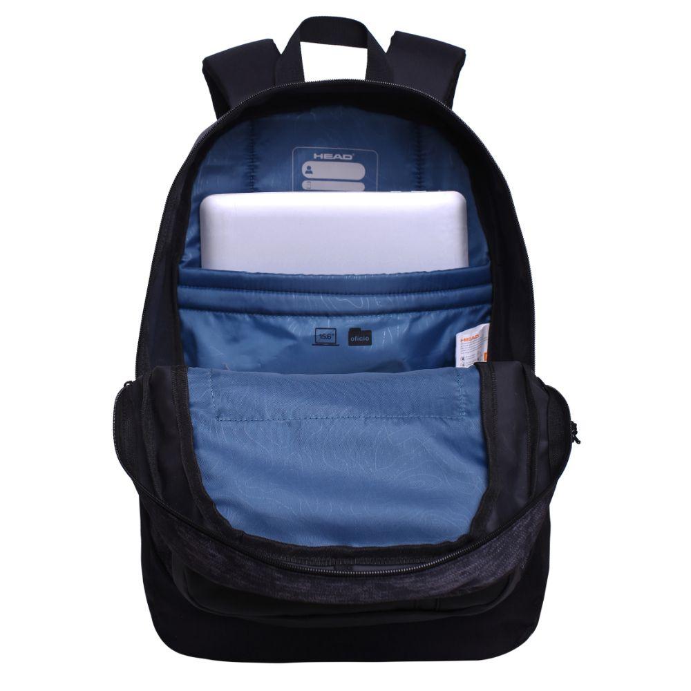 Mochila Ram Reverse Tweed Negro Head-2