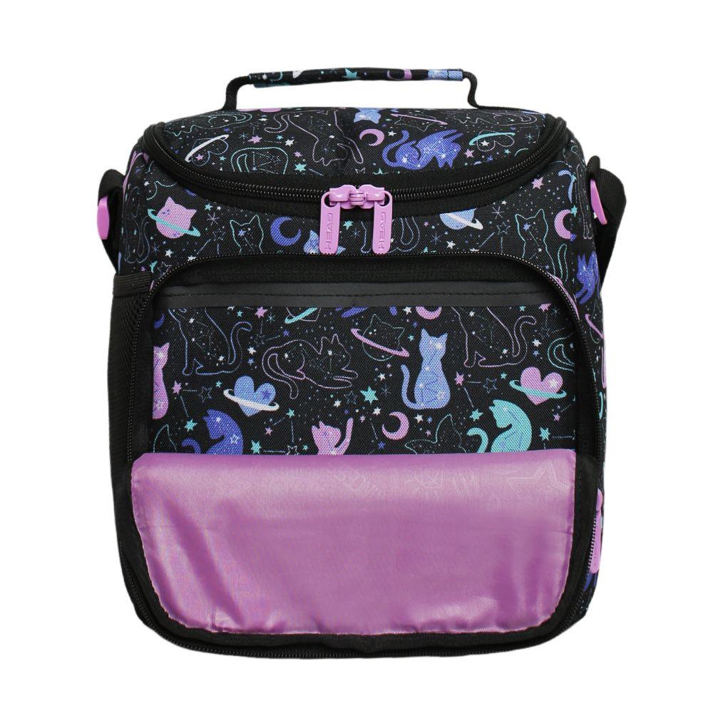 Lonchera Térmica Mujer Snack Space Cat Negro Head-2