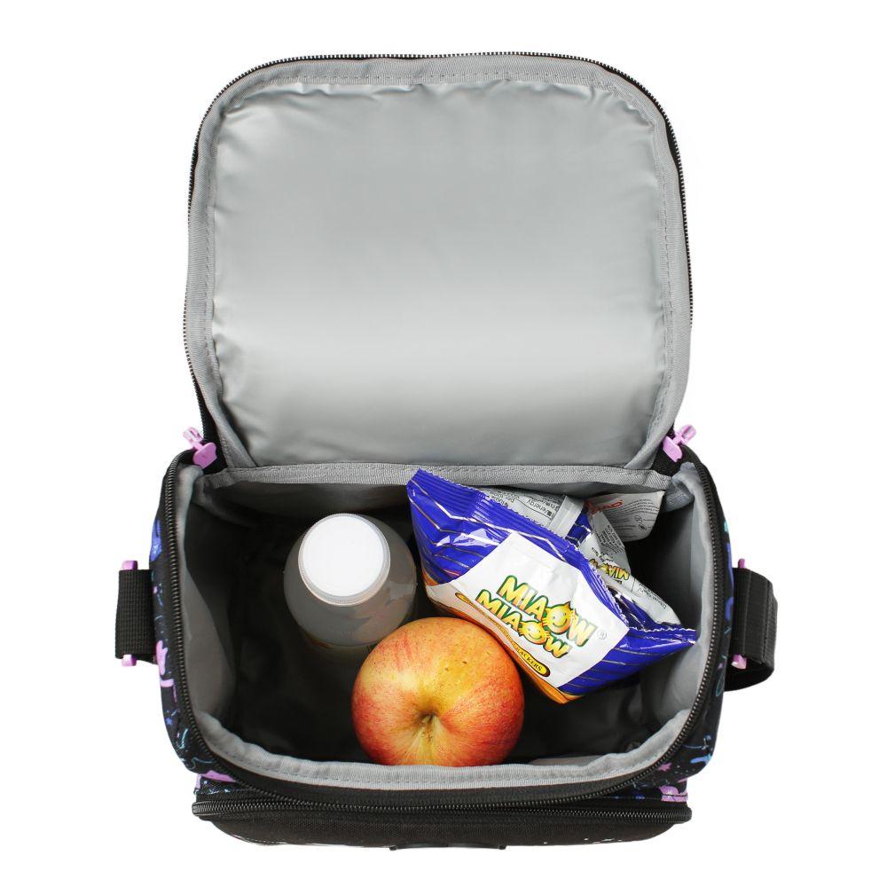 Lonchera Térmica Mujer Snack Space Cat Negro Head-3