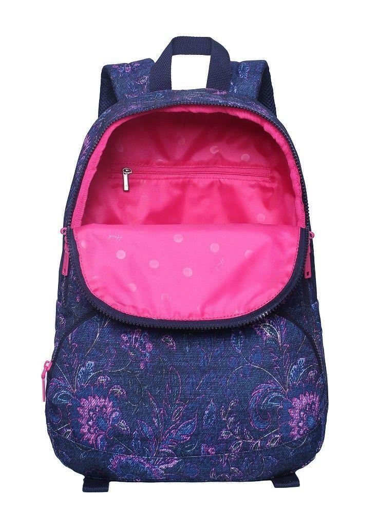 Mochila Cactus Flowers Azul Jeans Mujer Head   -3