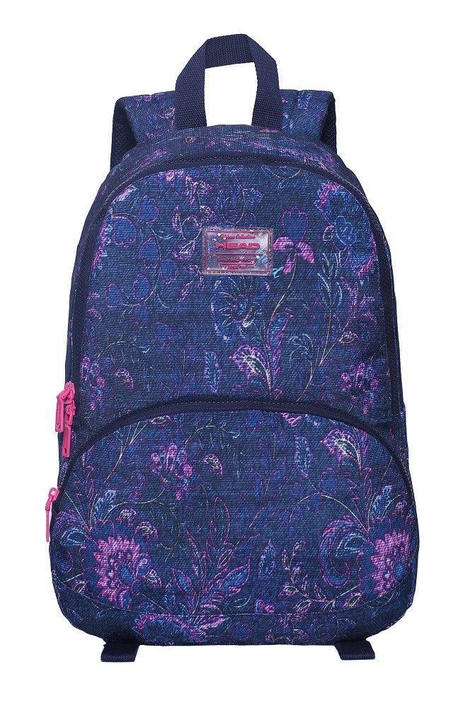 Mochila Cactus Flowers Azul Jeans Mujer Head   -1