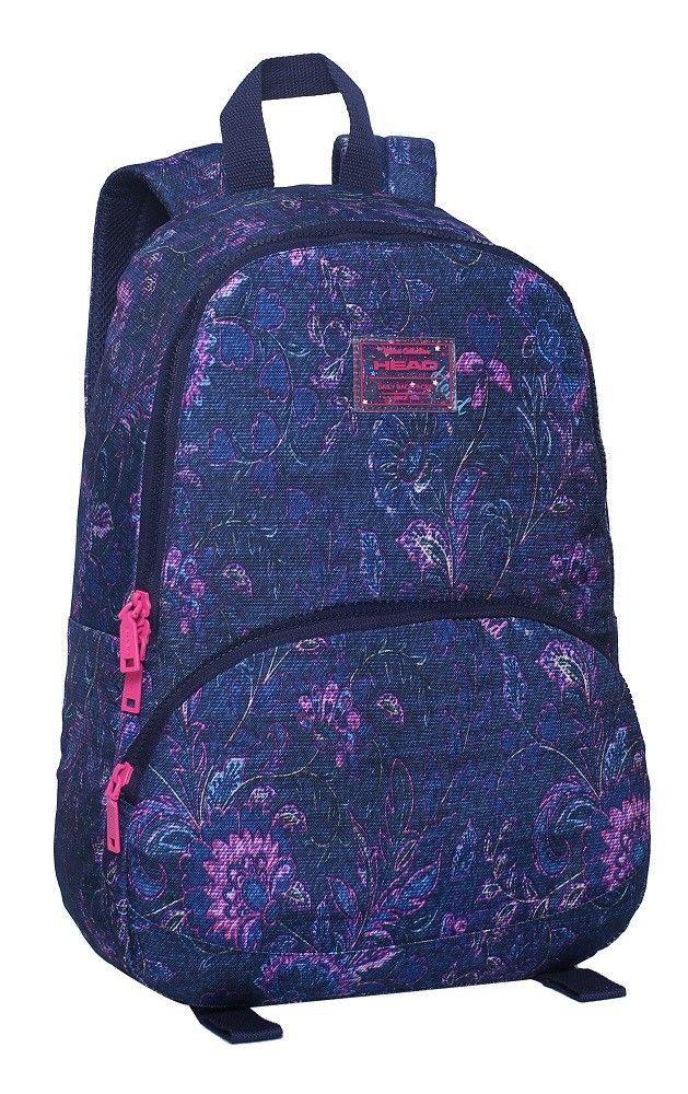 Mochila Cactus Flowers Azul Jeans Mujer Head   -0