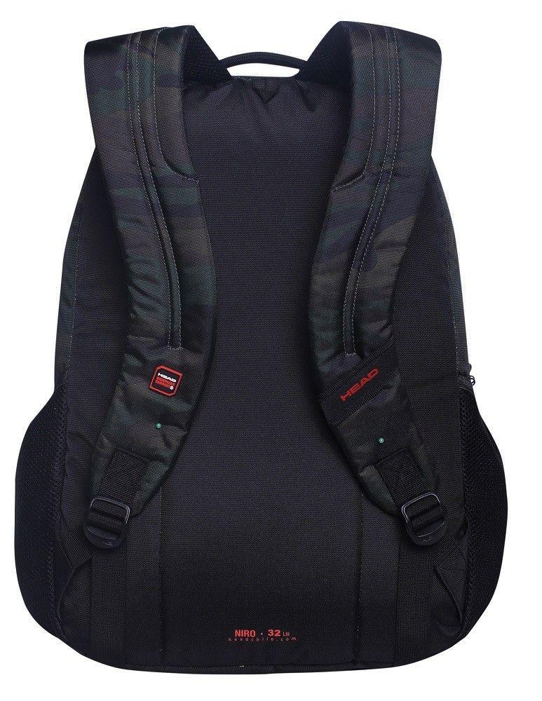 Mochila Porta Laptop Niro Negra Gris Oscuro Head   -2