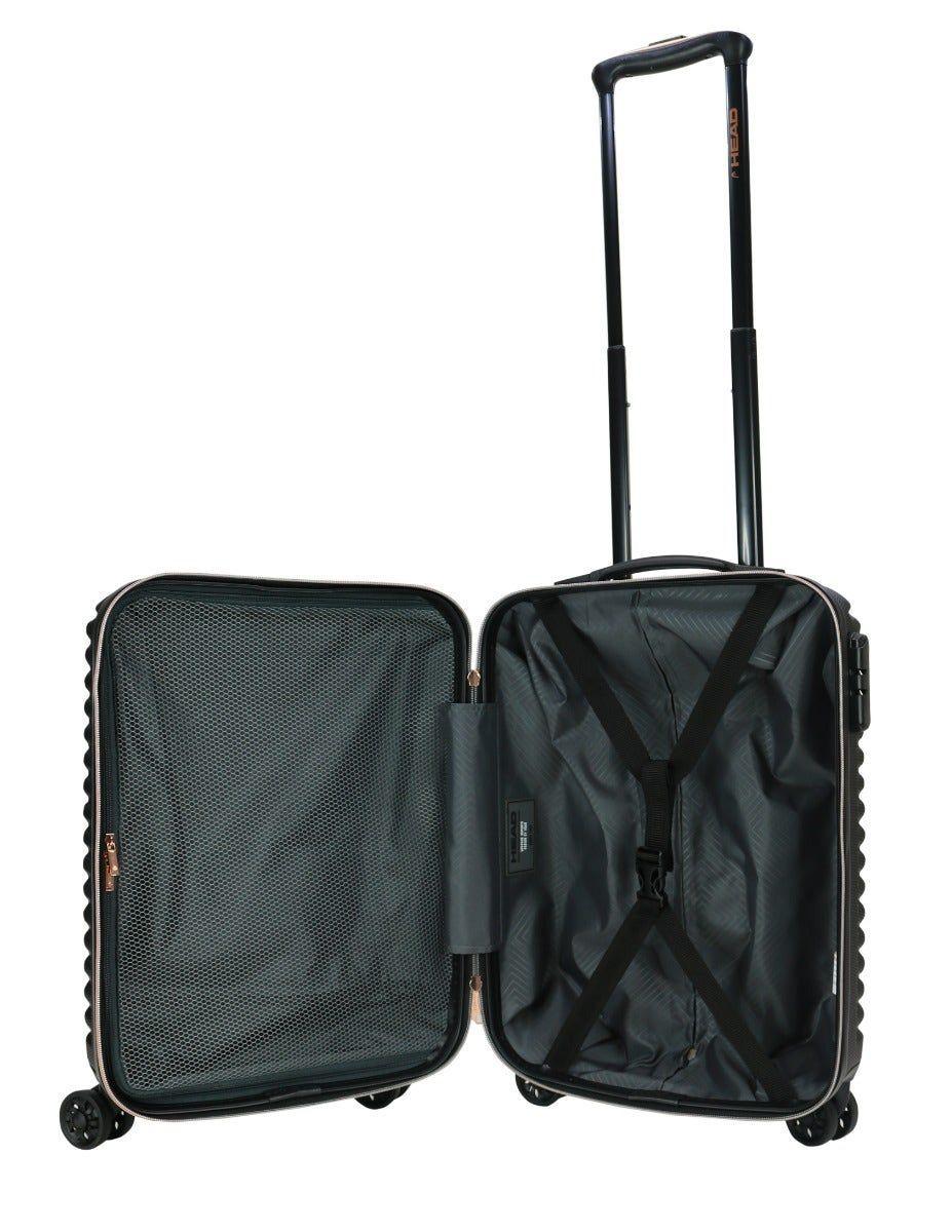 Maleta Cabina Chicago S Negro Rose Gold Head-3