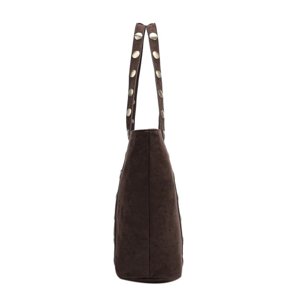 Cartera Gran Capacidad Estela Café Calu-3