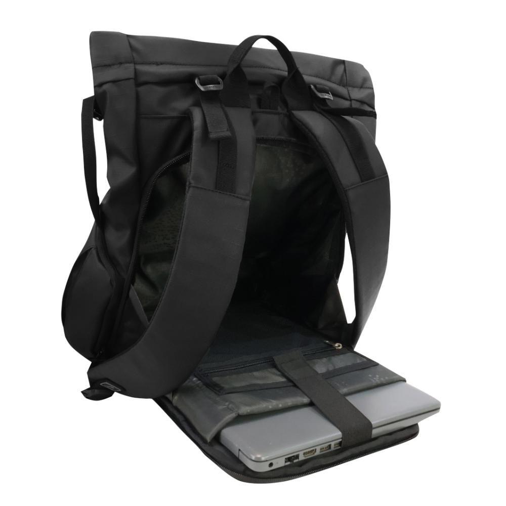 Mochila Urbana Waterproof Nomade Negro Head-3