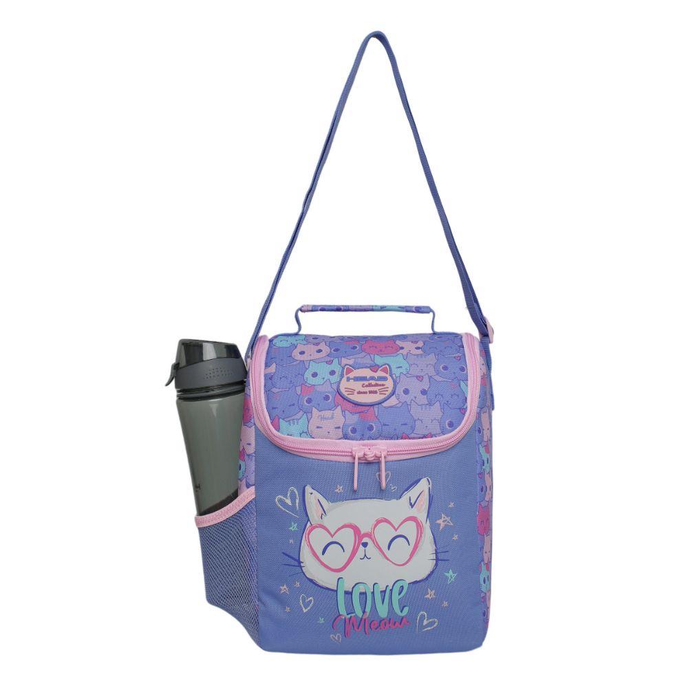 Lonchera Infantil Niña Fresh Gato Lila Head-2