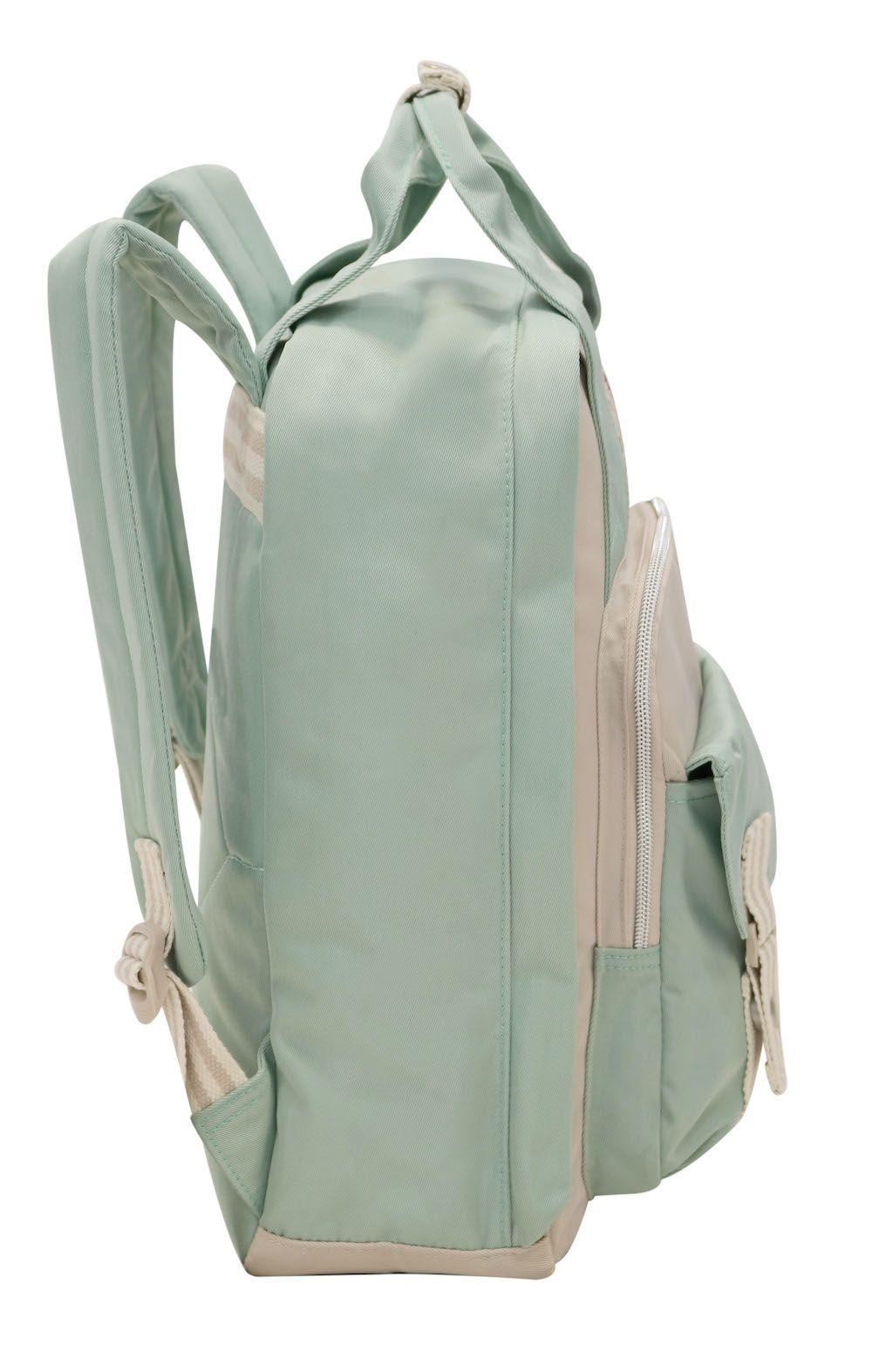 Mochila Alpha Bordado Menta Beige Head-3
