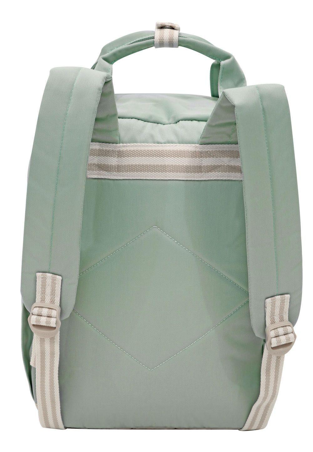 Mochila Alpha Bordado Menta Beige Head-2