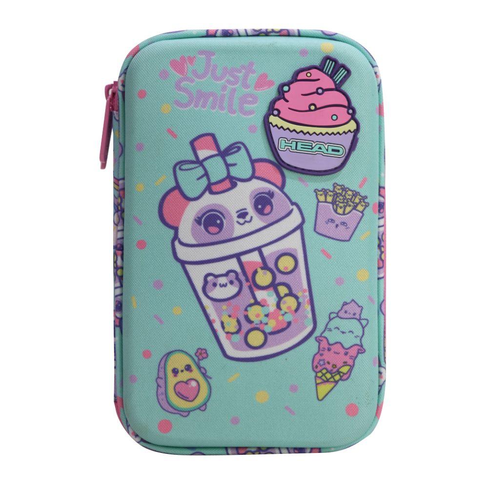 Estuche Infantil Niña Rígido Box Sweet Candy Menta Head-1
