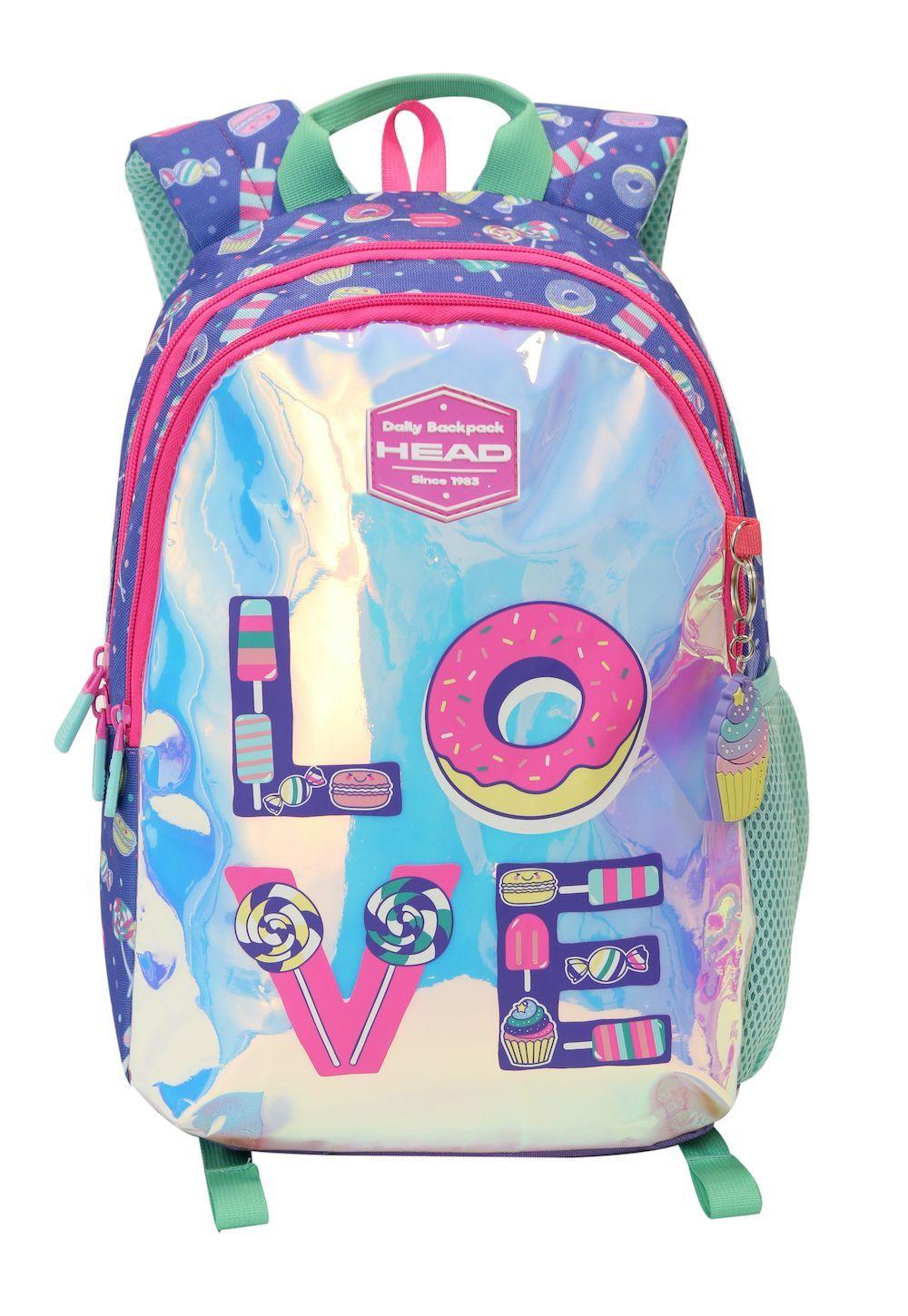 Mochila Infantil Bionica 20 Candy Morado Head-1