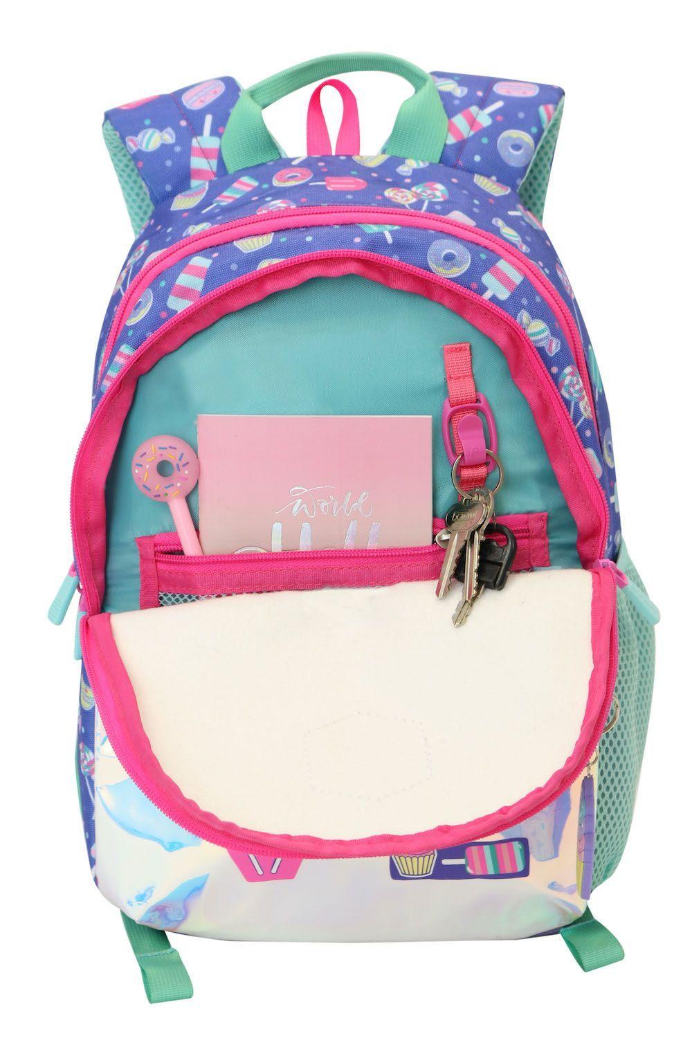 Mochila Infantil Bionica 20 Candy Morado Head-5