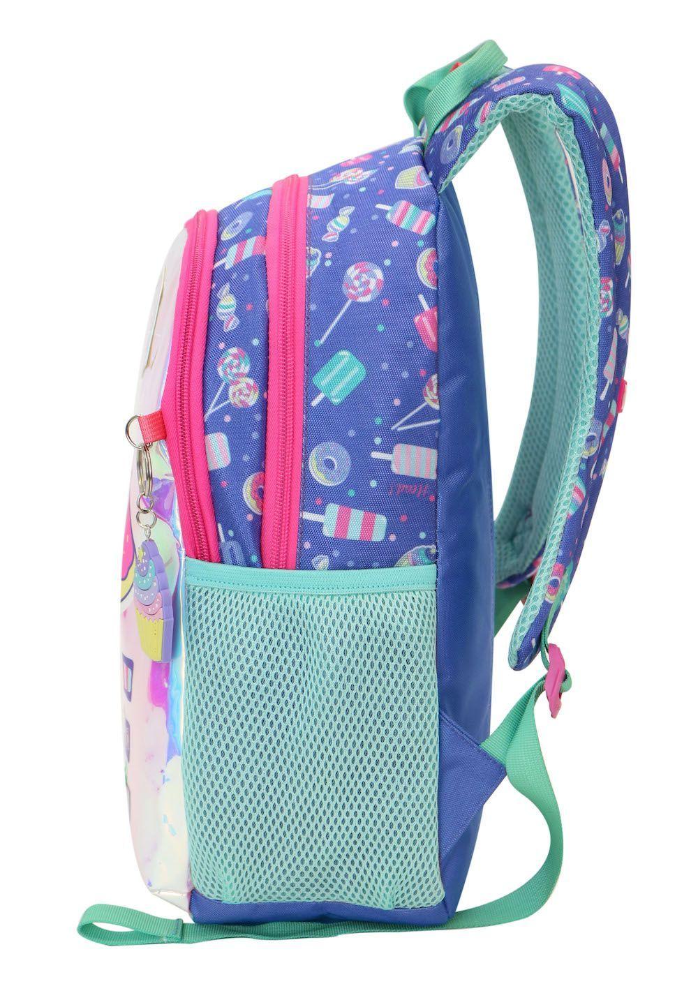 Mochila Infantil Bionica 20 Candy Morado Head-3
