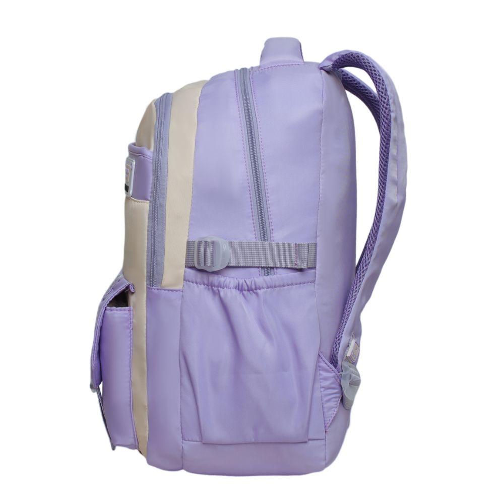 Mochila Mujer Kawaii Venza Color Block Lila Head-3