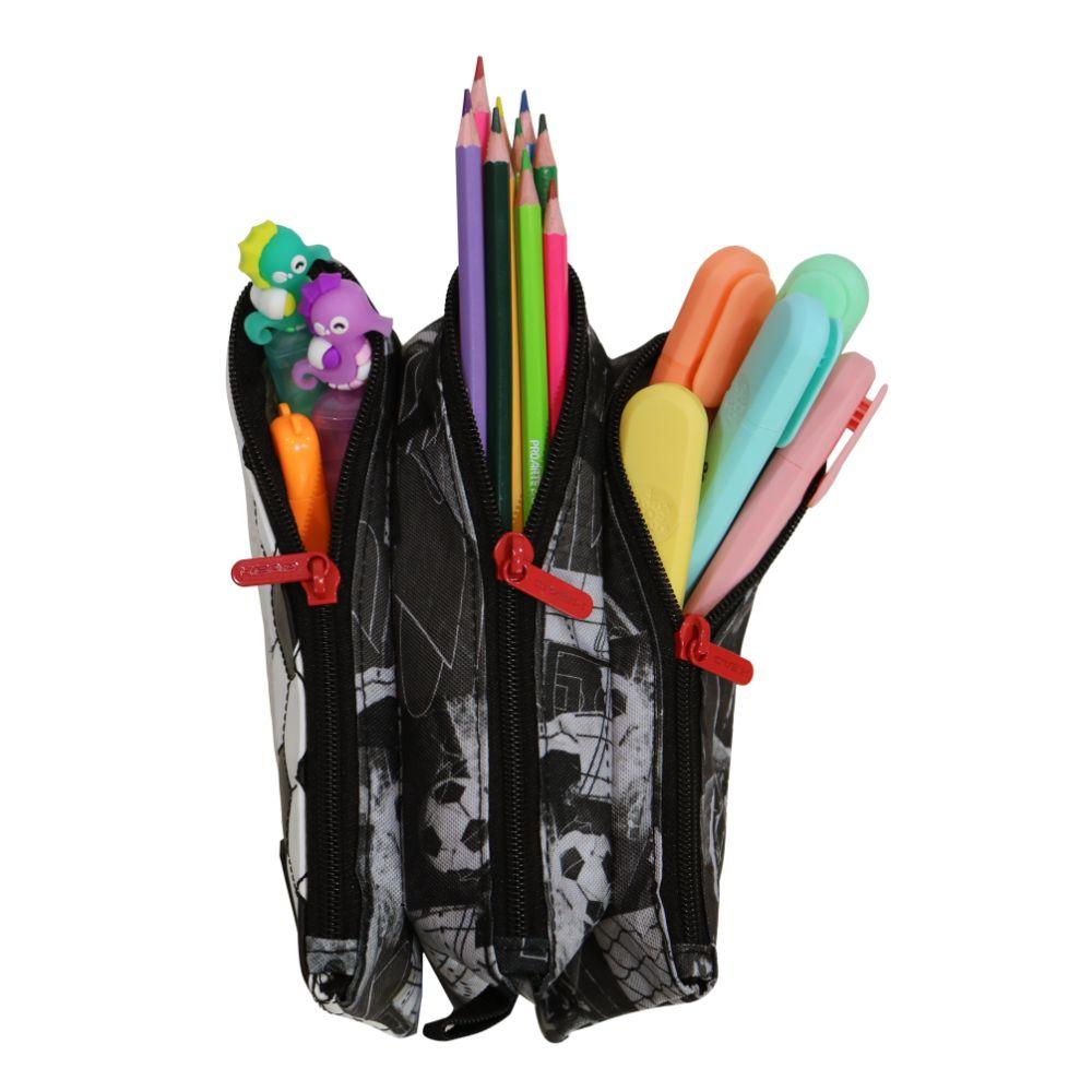 Estuche Infantil Niño Celerio Pelota Negro Head-2