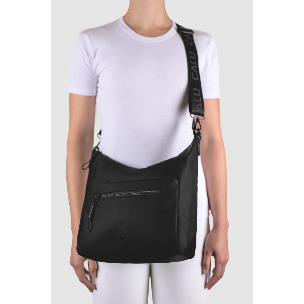 Cartera Bandolera Gran Tamaño Madison Negro Calu-6