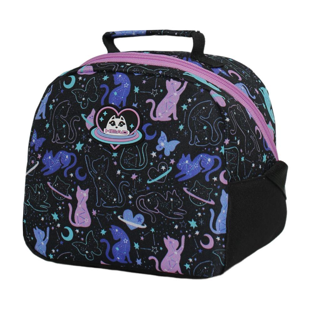 Pack Bakan Escolar (x3) Niña Space Cat Negro Head-2