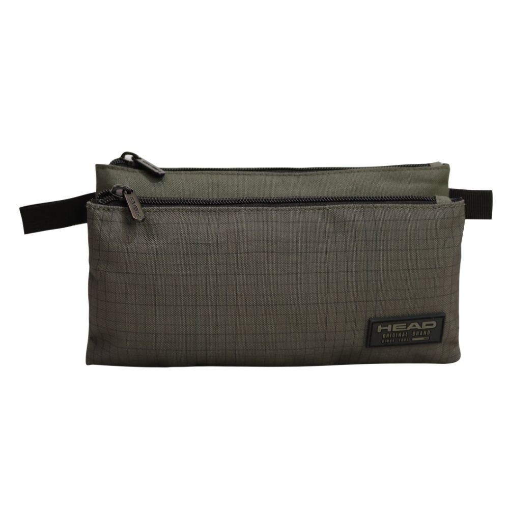 Estuche Triple Hombre March Cuadros Verde Head-1