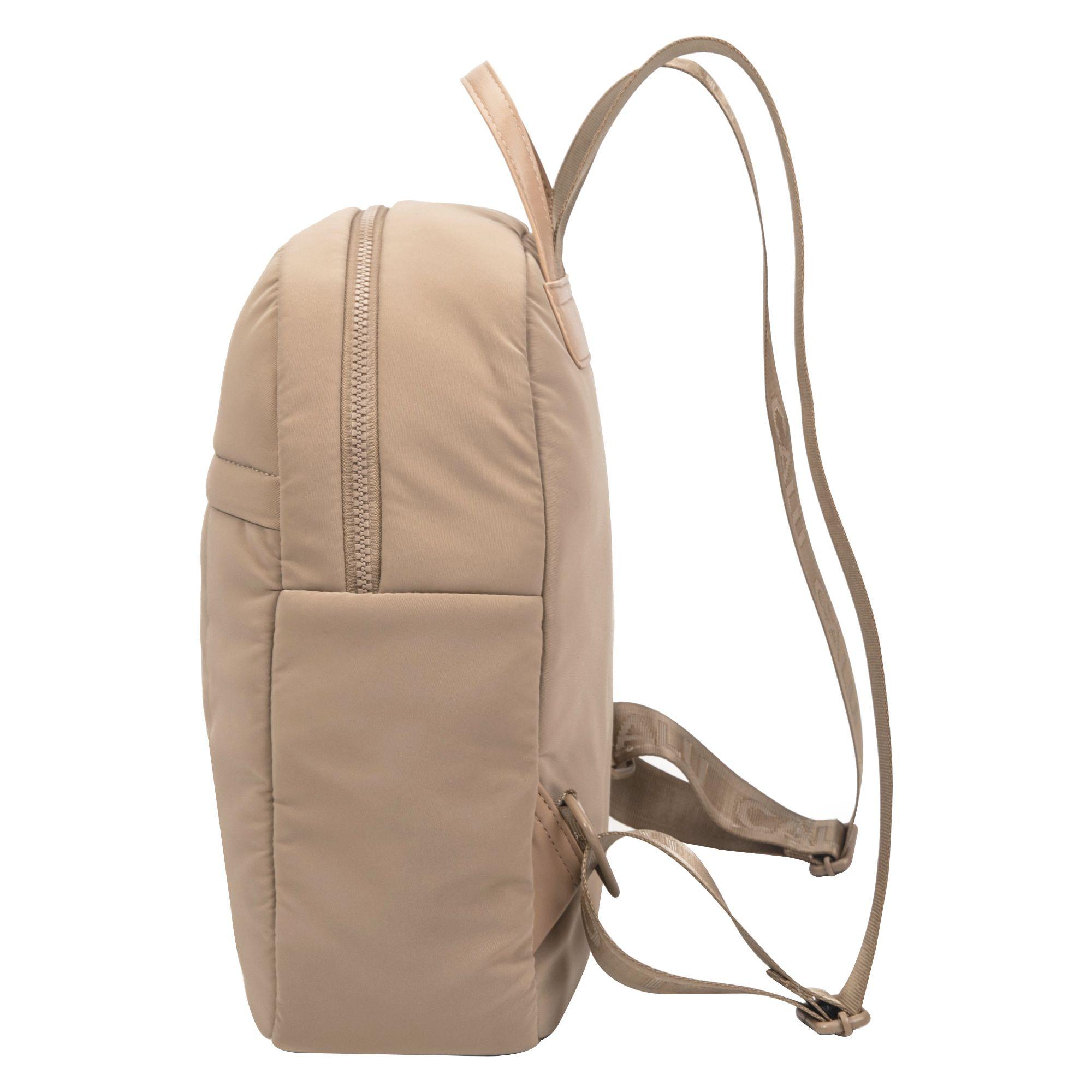 Mochila Clementine Look Clásico Taupe Calu-3