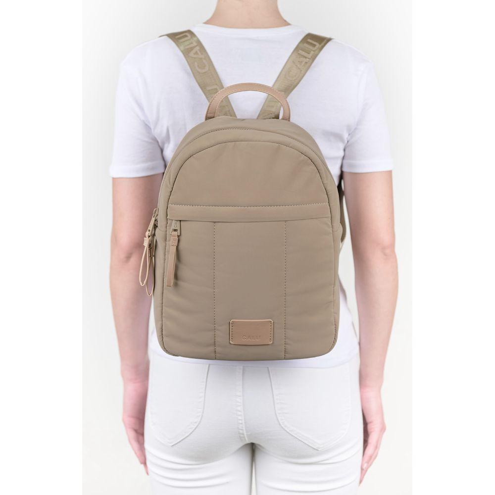 Mochila Clementine Look Clásico Taupe Calu-5