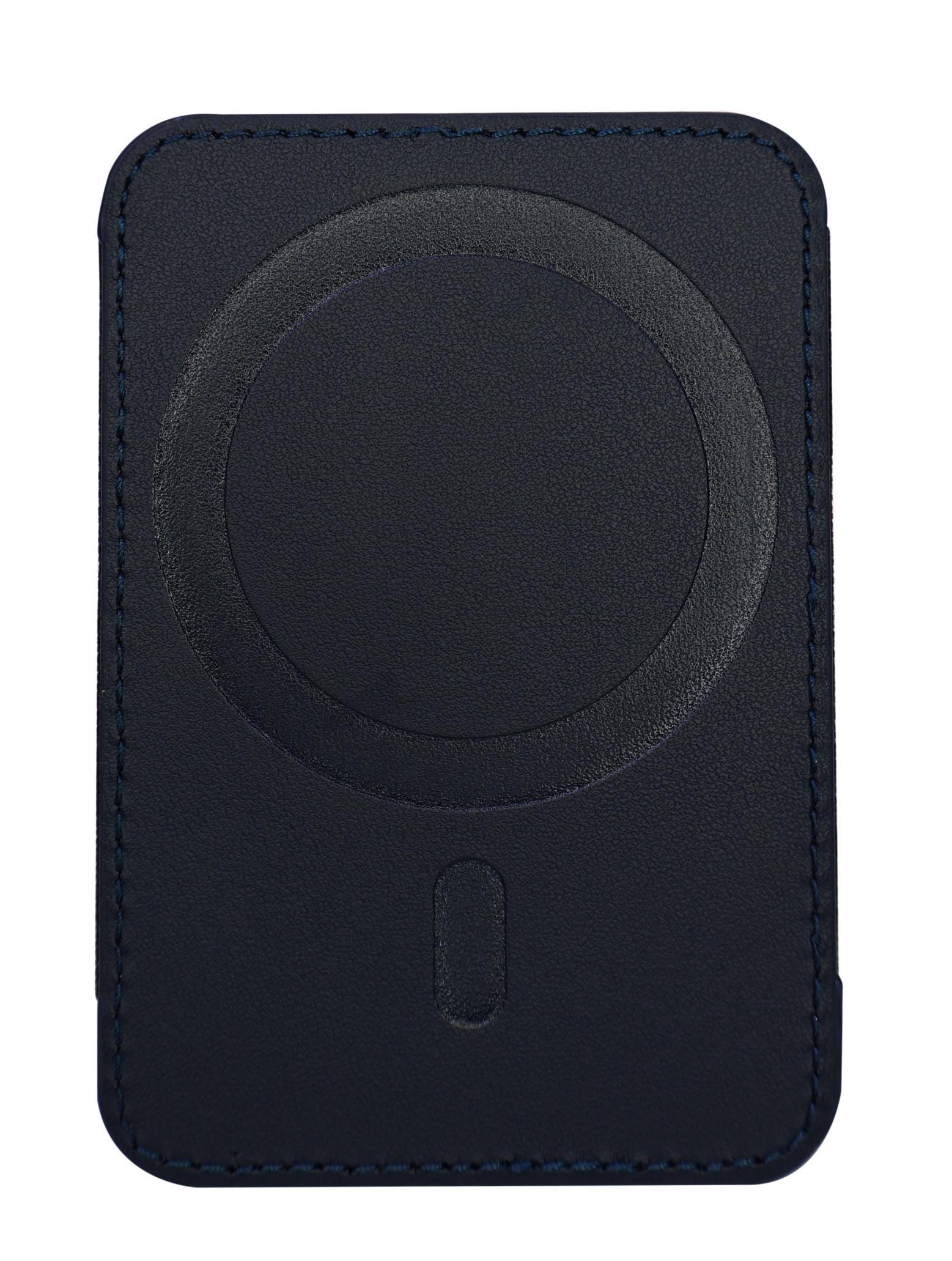 Billetera Tarjetero Magnético Magsafe Cayman Azul Head-6