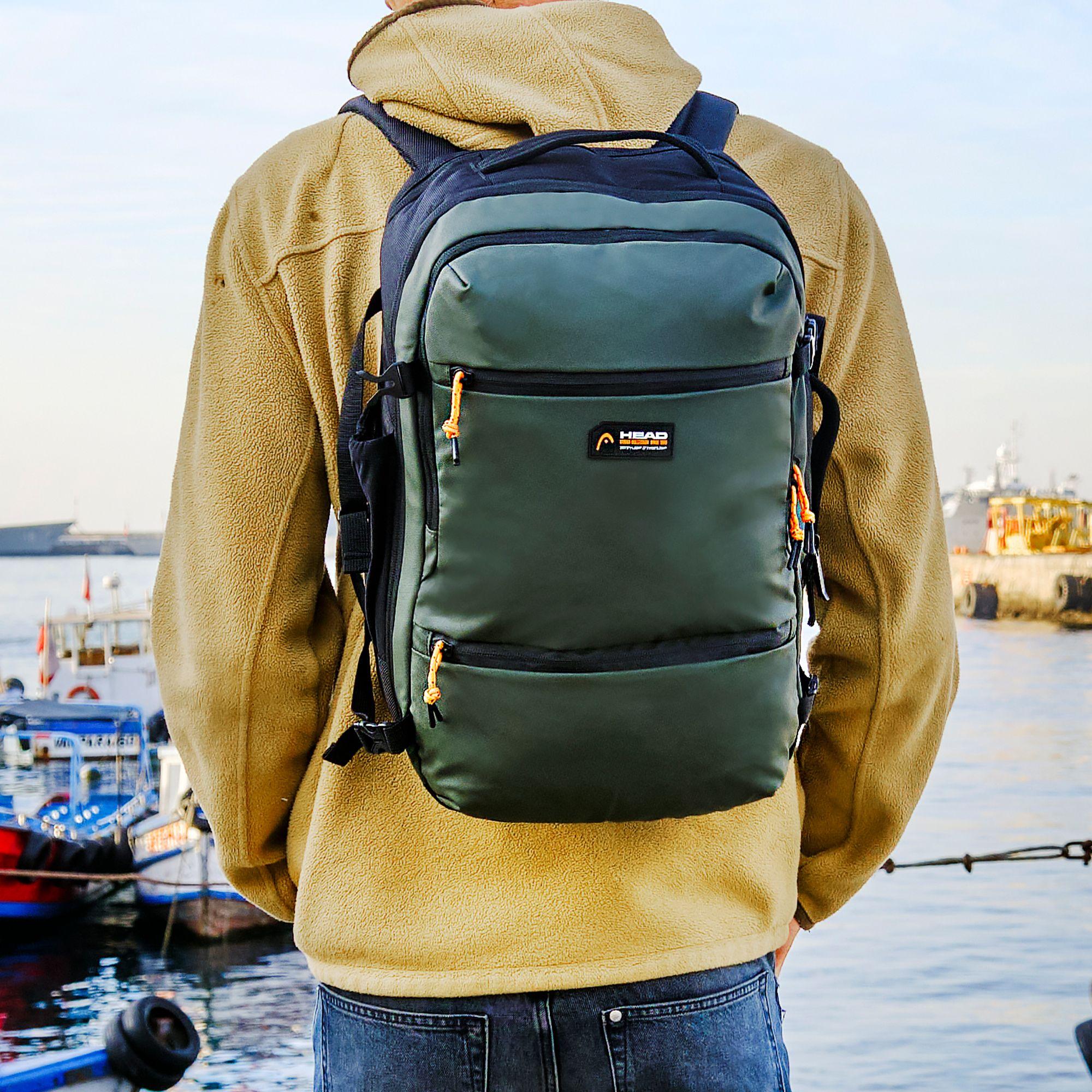 Mochila de Viaje Outback Cabina Verde Militar Head-8