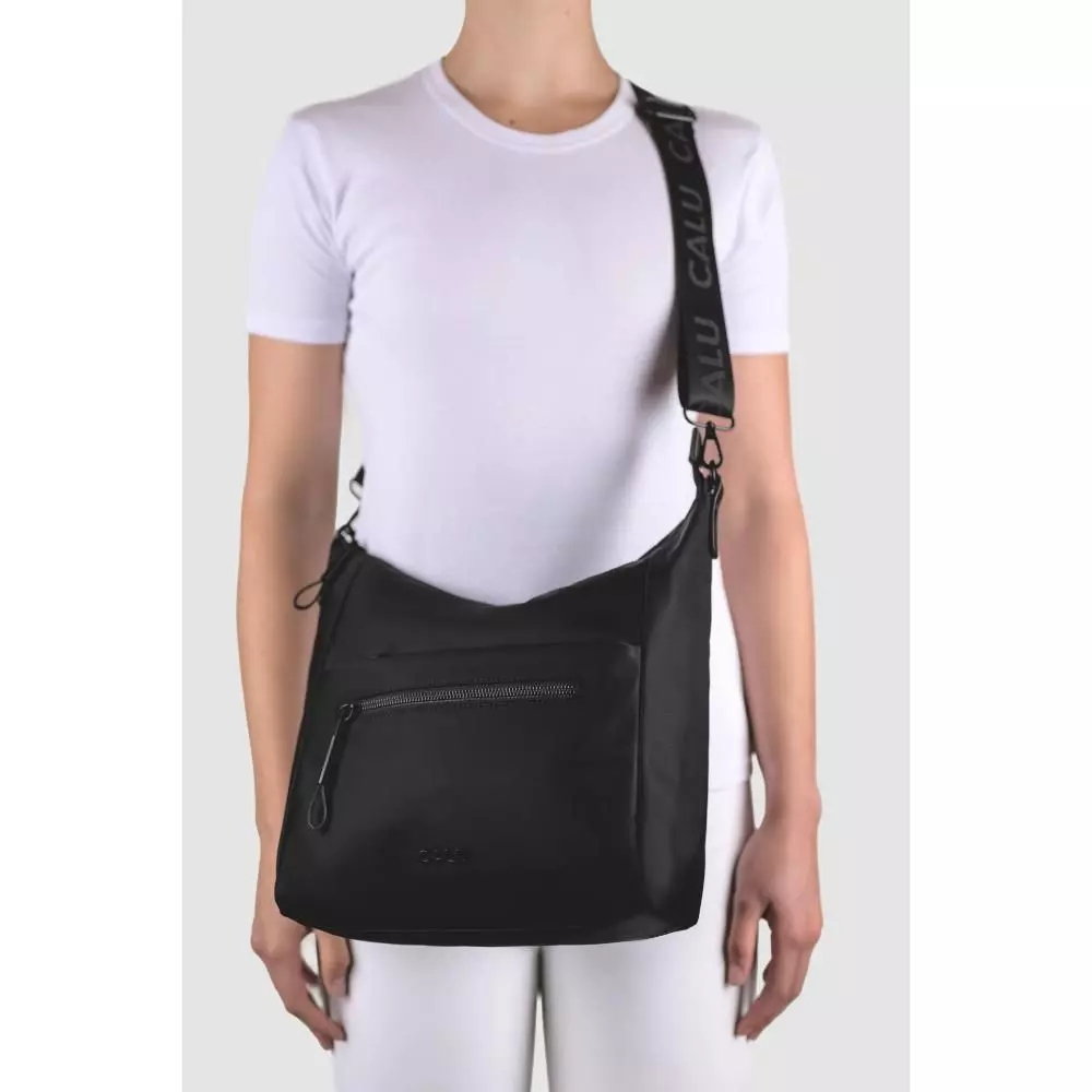 Cartera Bandolera Gran Tamaño Madison Negro Calu-6