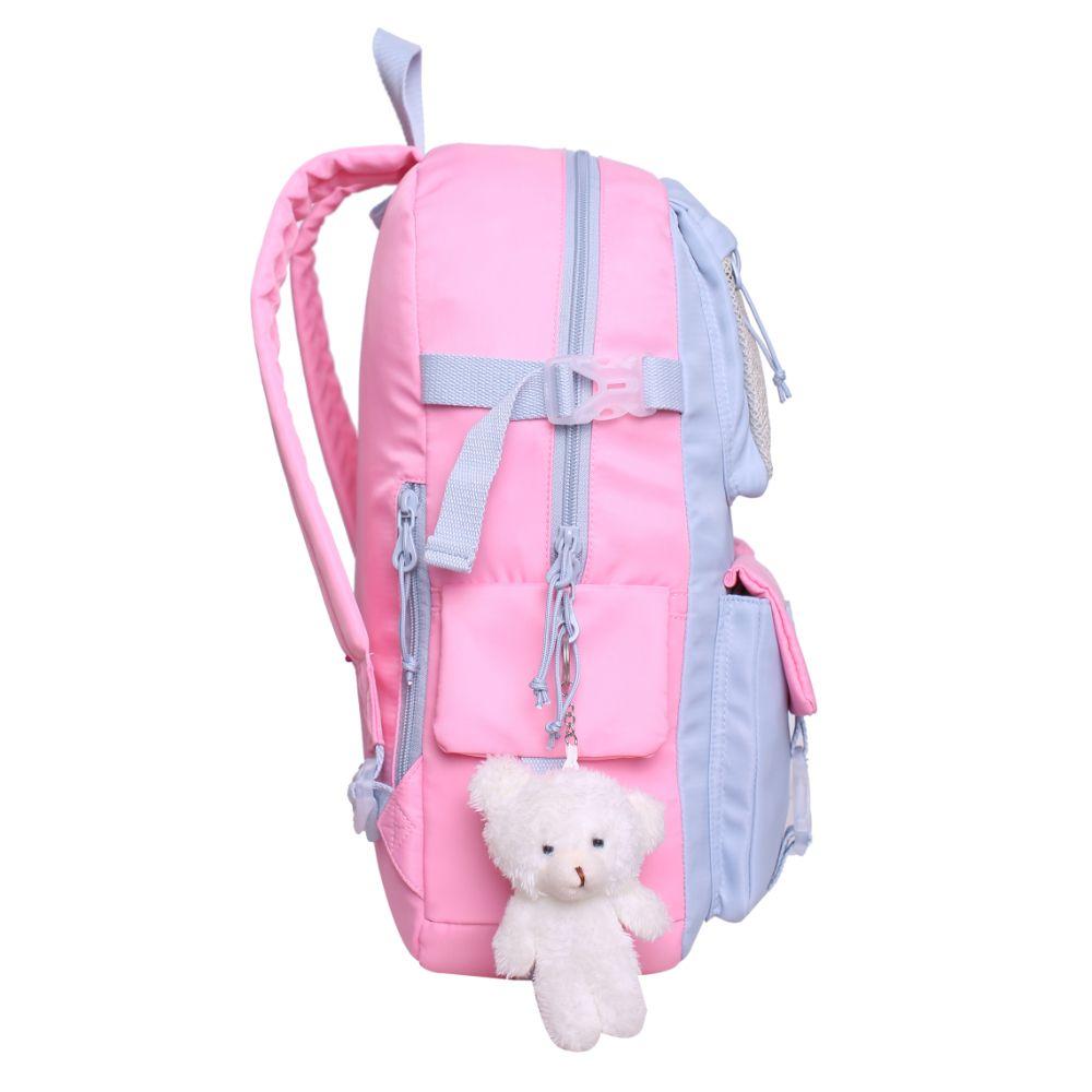 Mochila Fusión K-POP Block Celeste Head-3