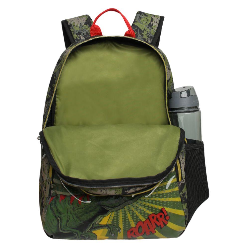Mochila Infantil Niño Balloon T-Rex Comic Verde Head-2