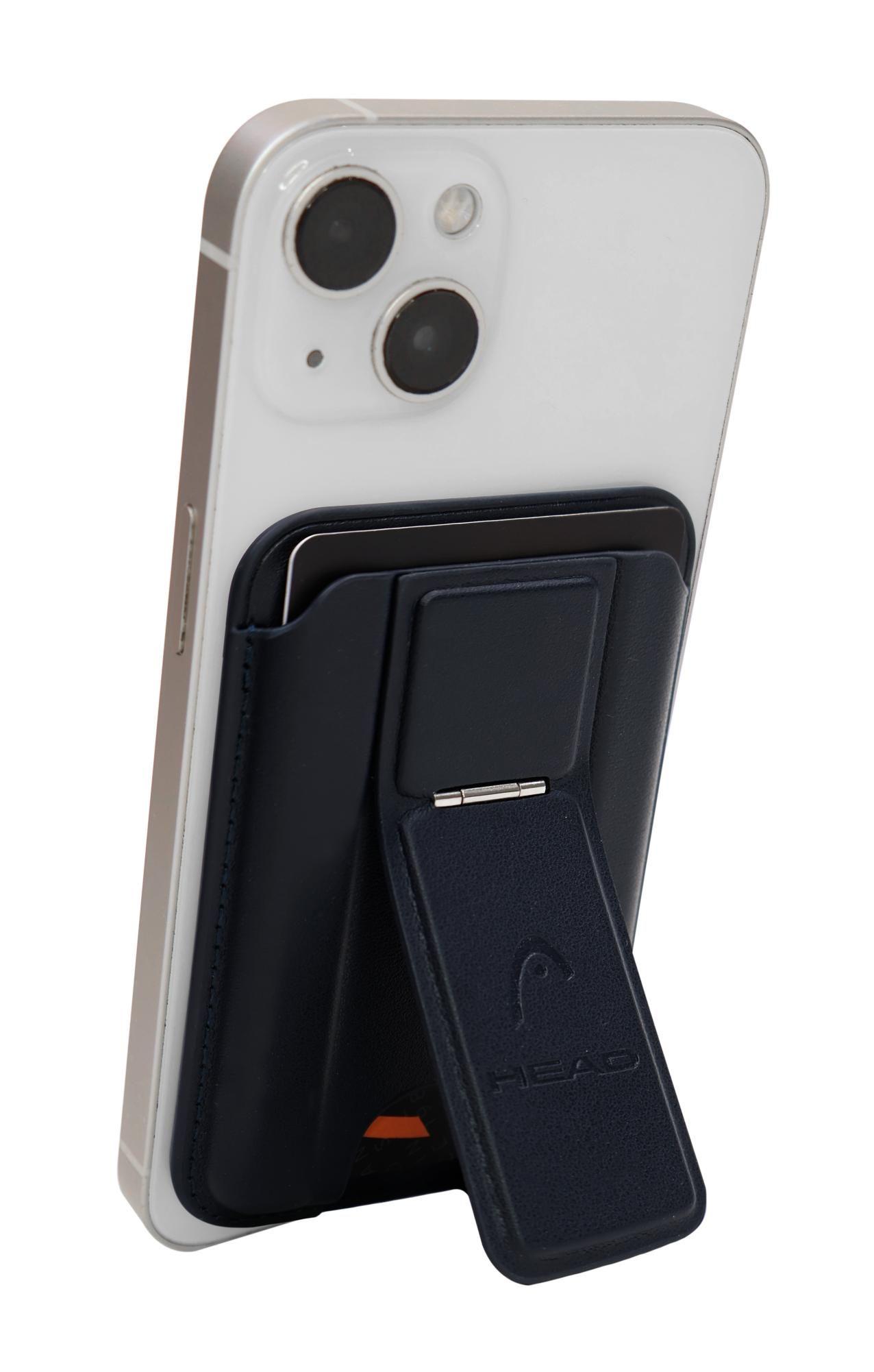 Billetera Tarjetero Magnético Magsafe Cayman Azul Head-4