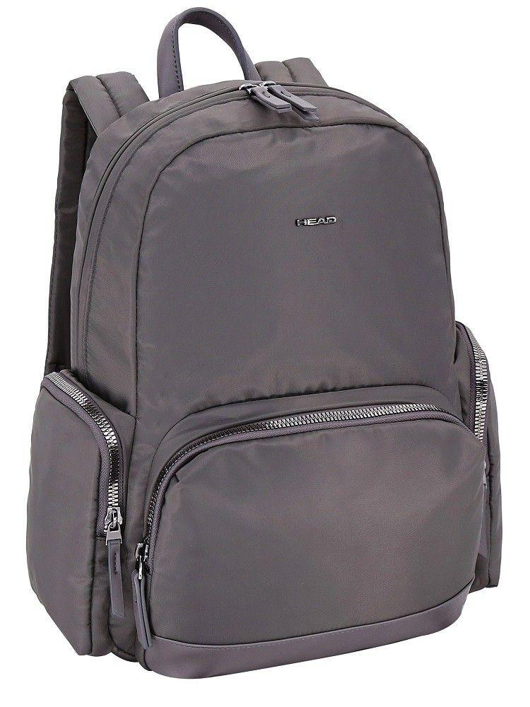 Cartera Mochila Ejecutiva Gold Gris Mujer Head-0