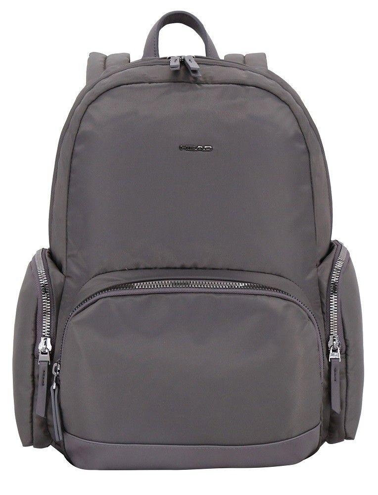 Cartera Mochila Ejecutiva Gold Gris Mujer Head-1