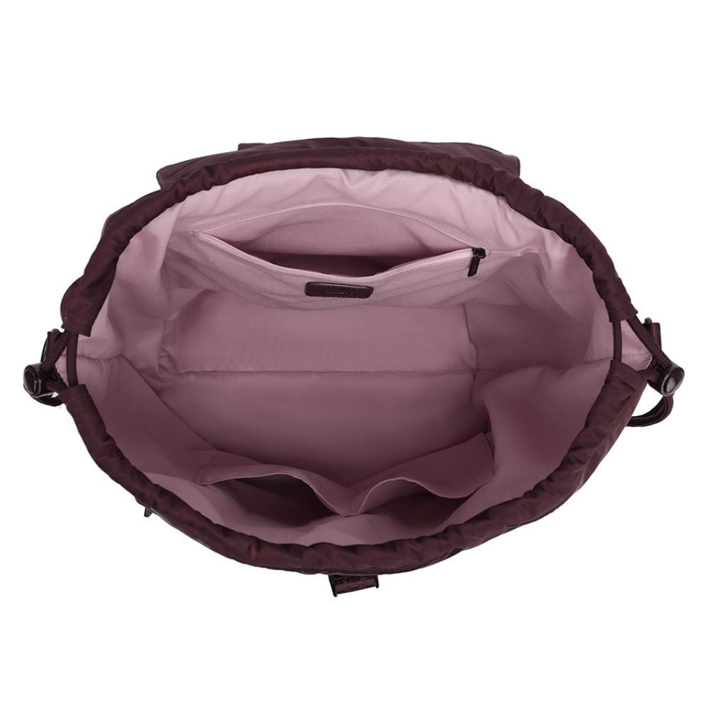Mochila Cartera Urbana Aura Burdeo Calu-3
