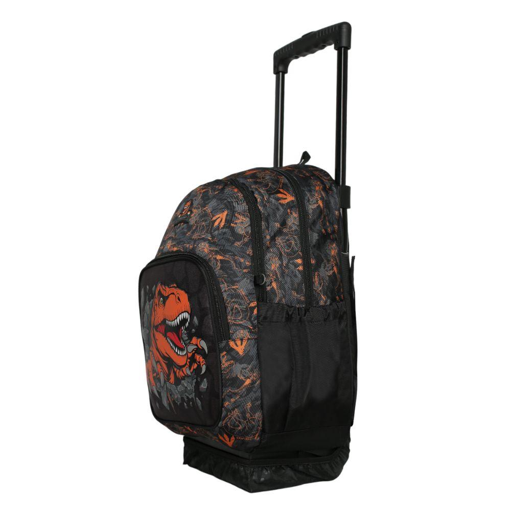 Mochila con Ruedas Infantil Chips Dino Naranjo Head-2