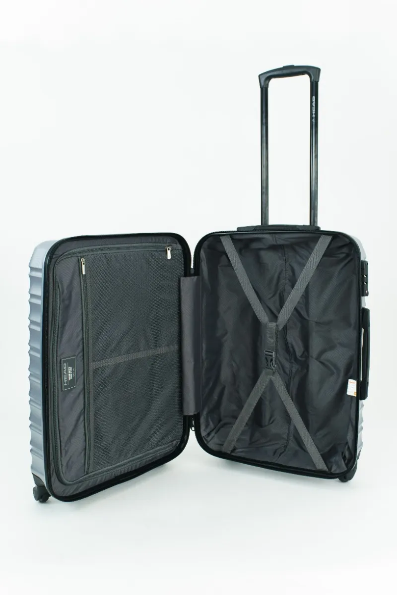 Maleta Viaje Ginebra M ABS Gris Head-2
