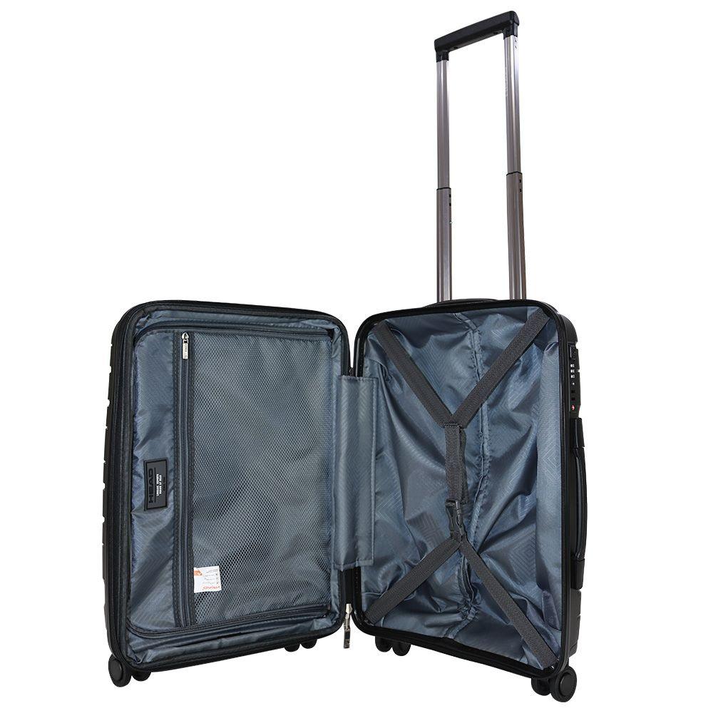 Maleta Singapur S Expandible Negra Head-1