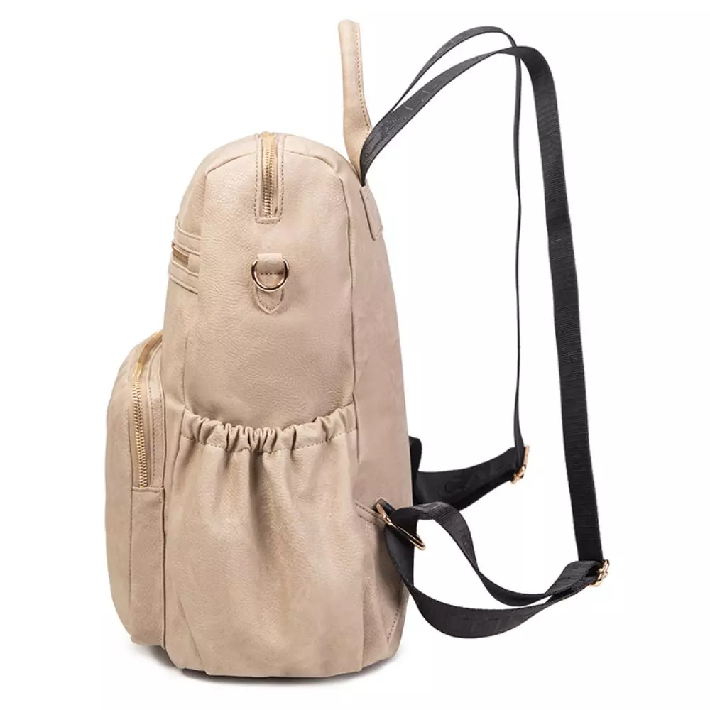 Mochila Cartera Mujer New Monstera Beige Calu-4