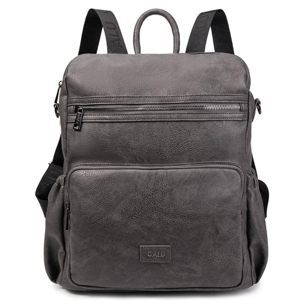 Mochila Cartera Mujer New Monstera Gris Calu-1