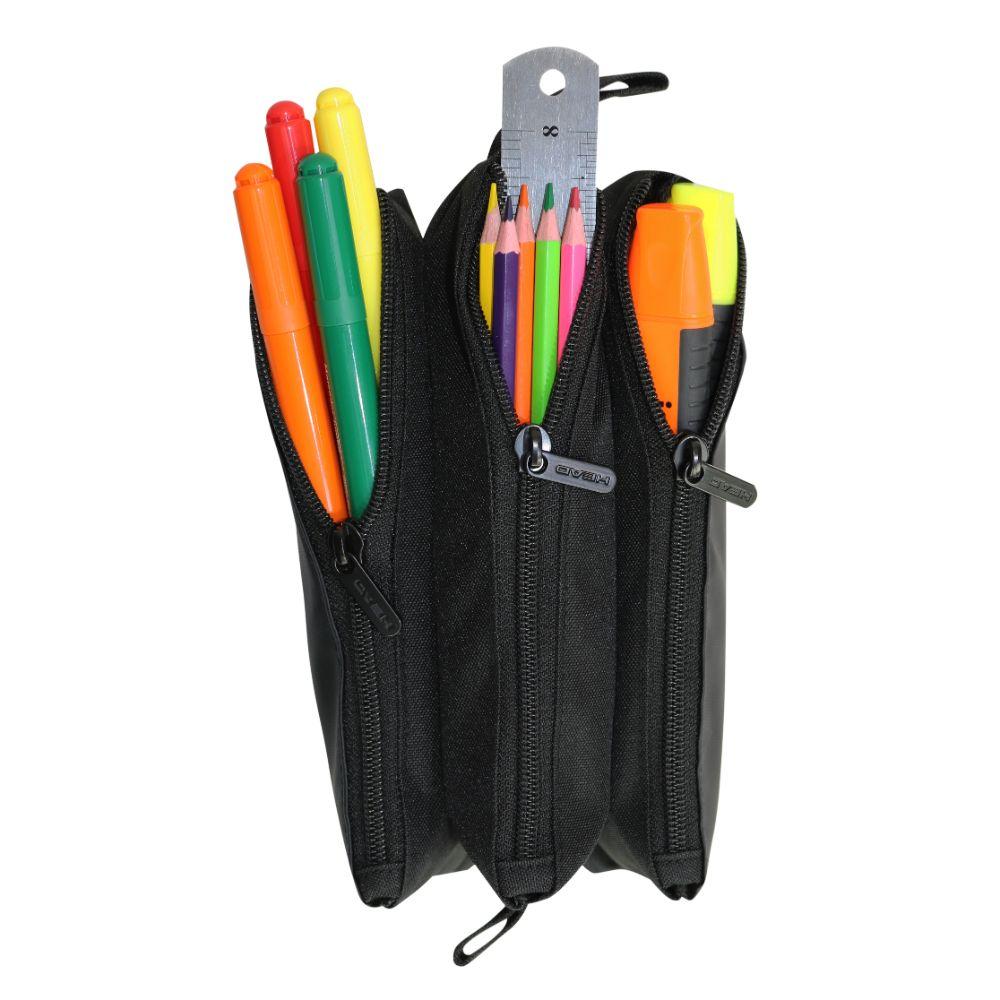 Estuche Triple Celerio Reverse Negro Head-3