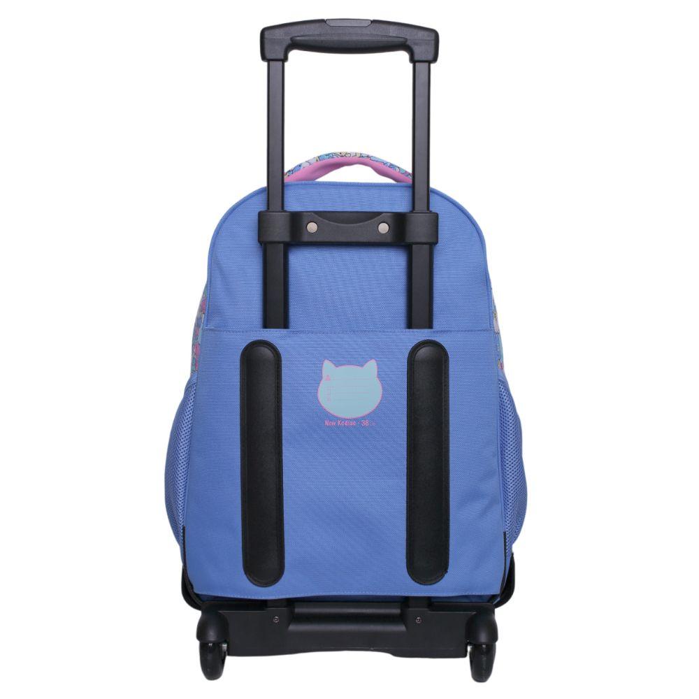 Mochila Ruedas Infantil New Kodiac Cutie Cat Lavanda Head-3