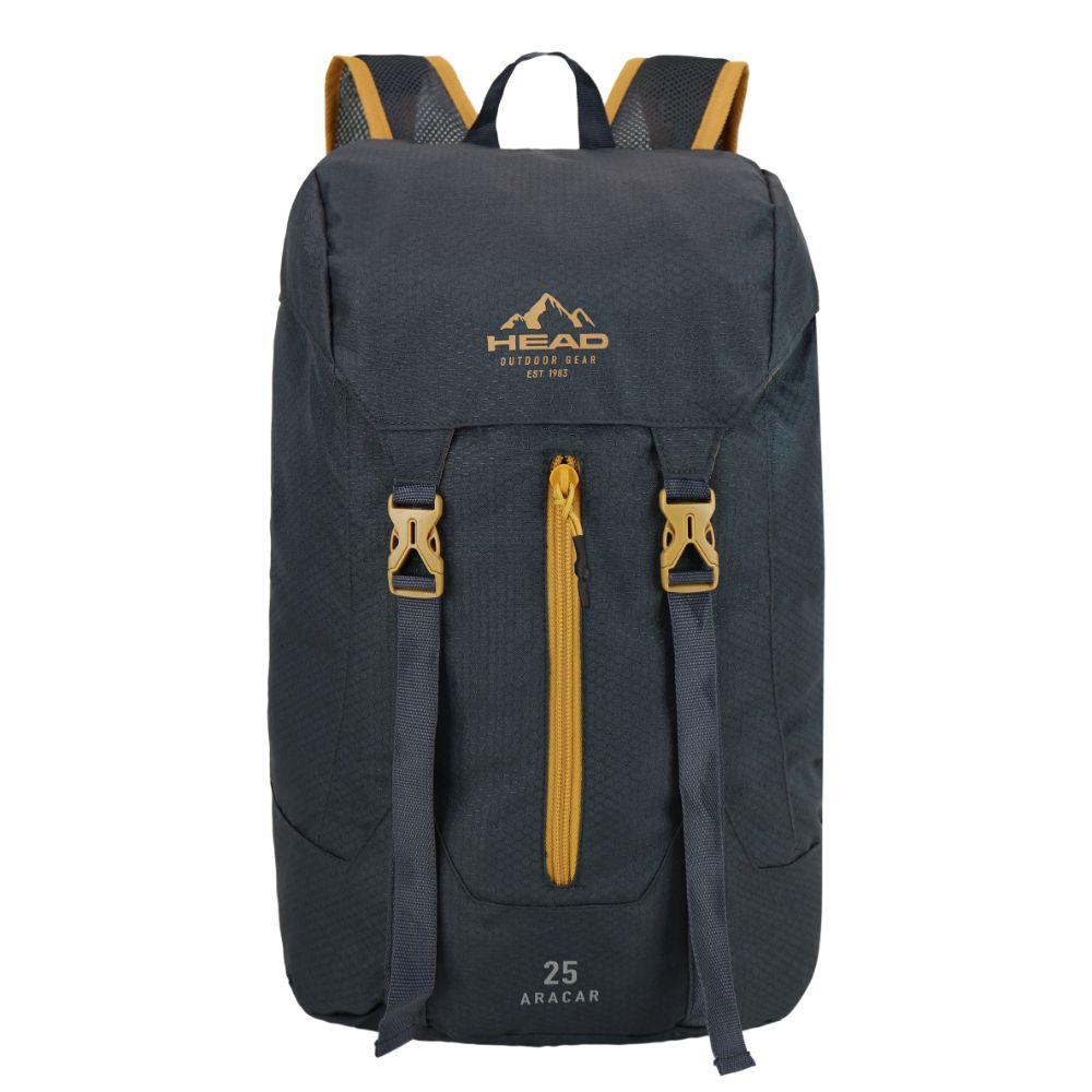Mochila Outdoor Camping Aracar 25 Gris Mostaza Head-2