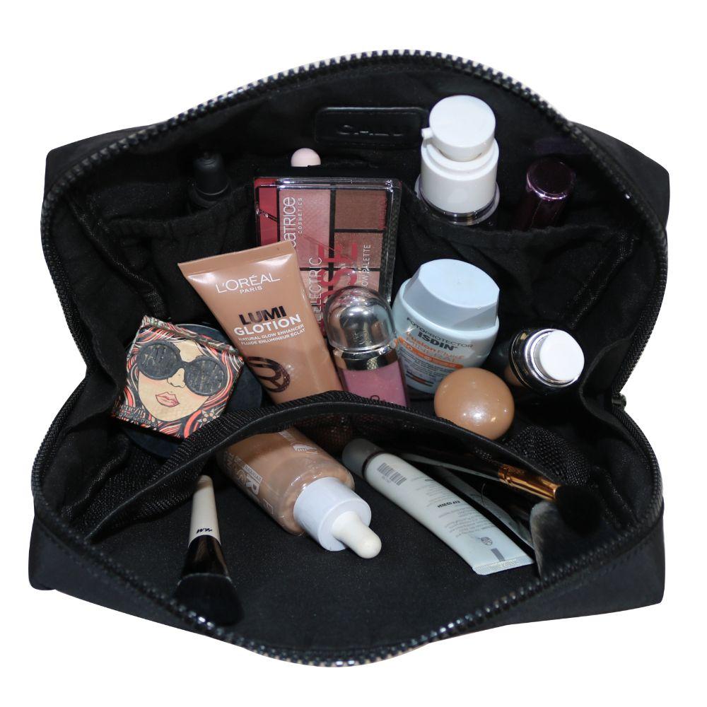 Neceser Cosmetiquero Agnes Compacto Negro Calu-2