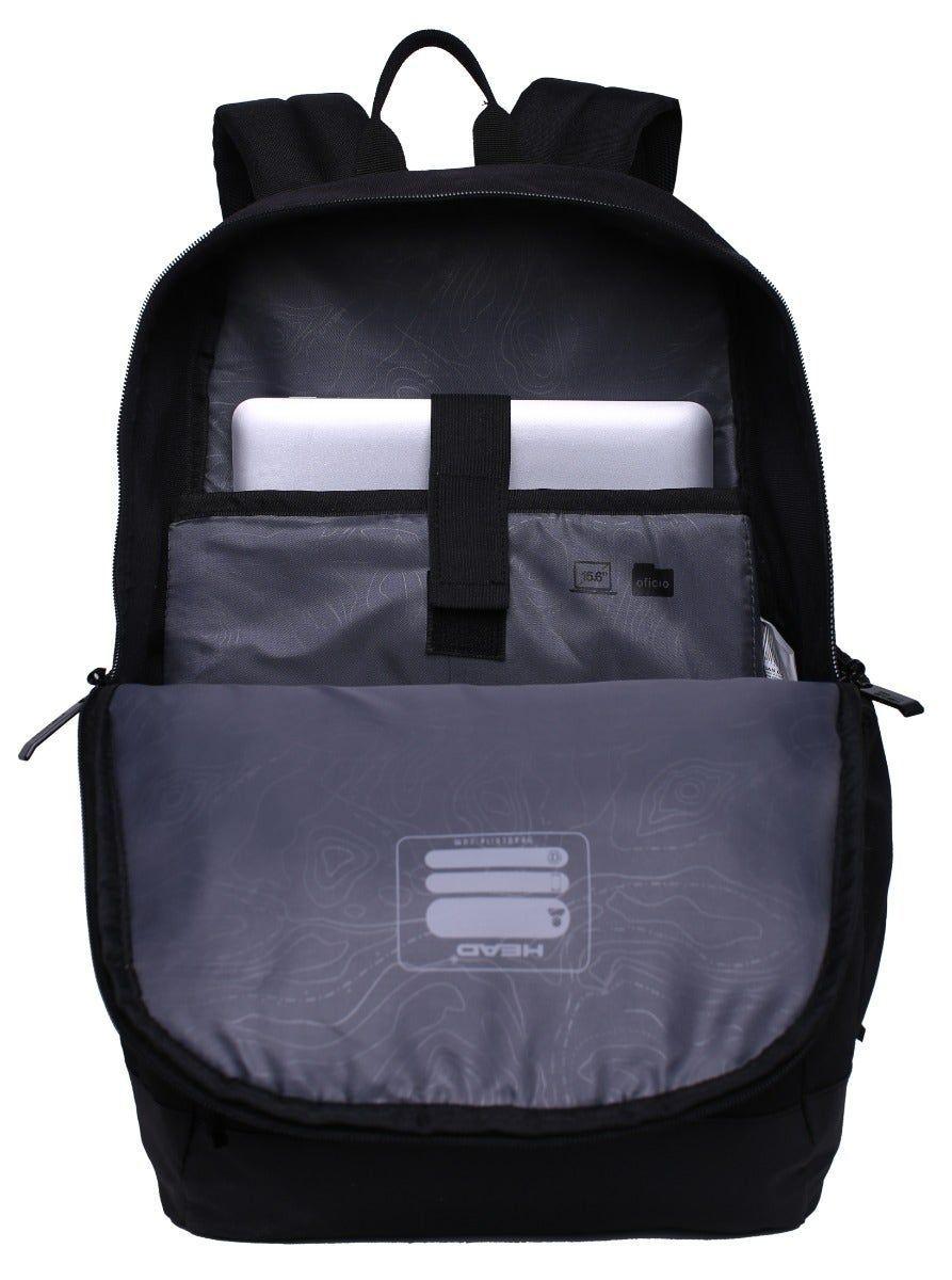 Mochila Xenon 22 Rombos Melange Negro Head-2
