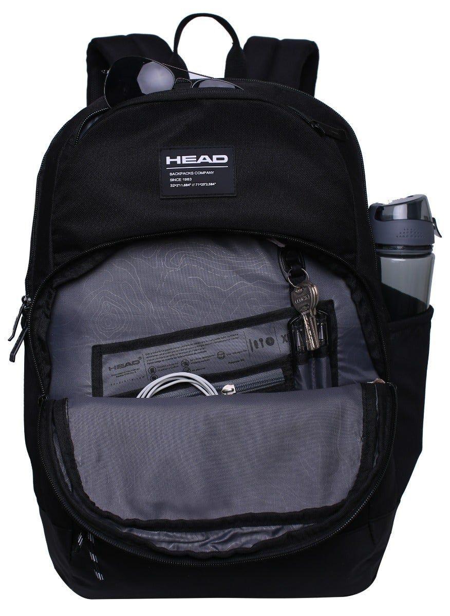 Mochila Xenon 22 Rombos Melange Negro Head-1