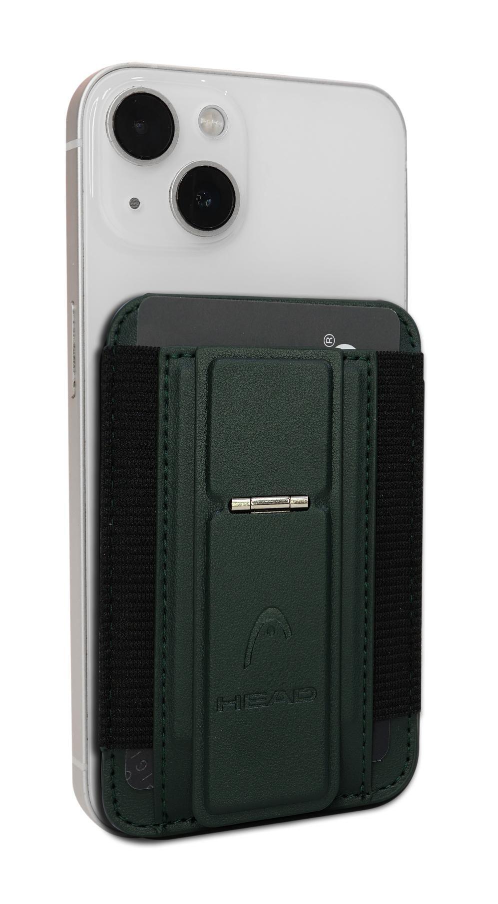 Billetera Tarjetero Elástico Magnético Boxter Verde Head-3