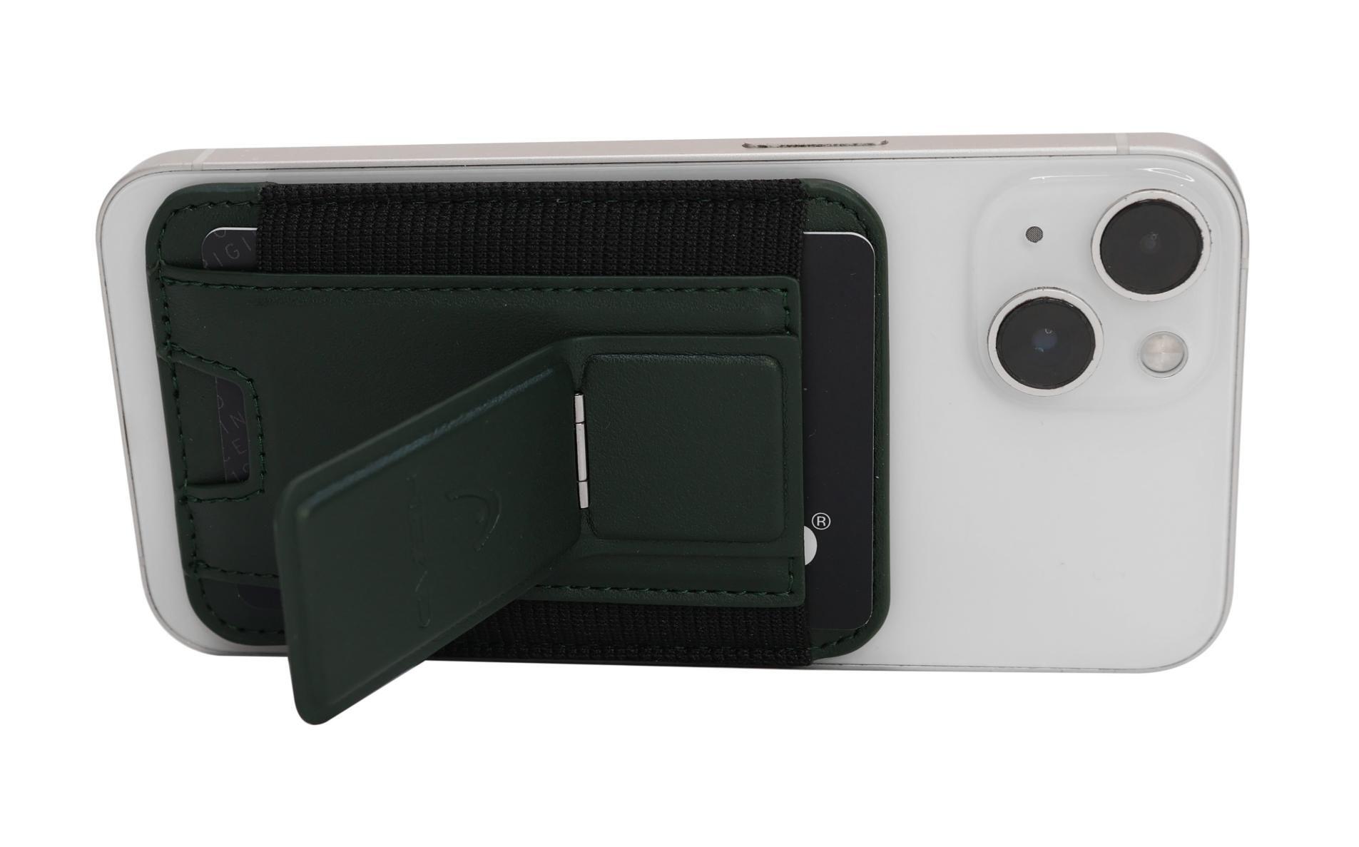 Billetera Tarjetero Elástico Magnético Boxter Verde Head-5