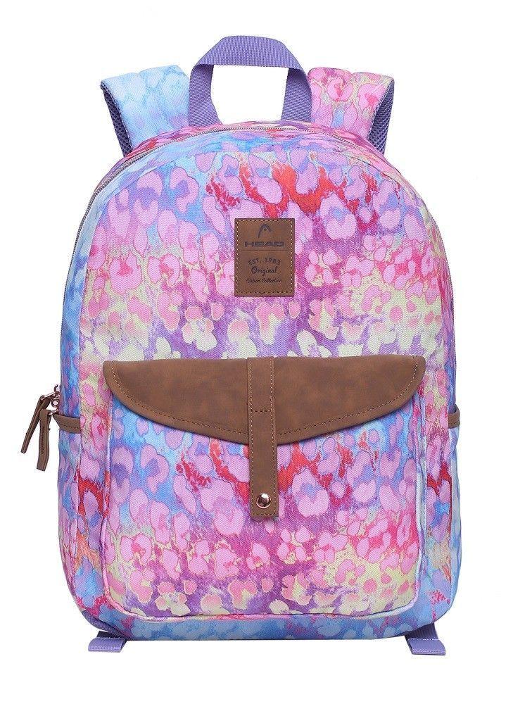 Mochila Creta Animal Print Morada Mujer Head  -1